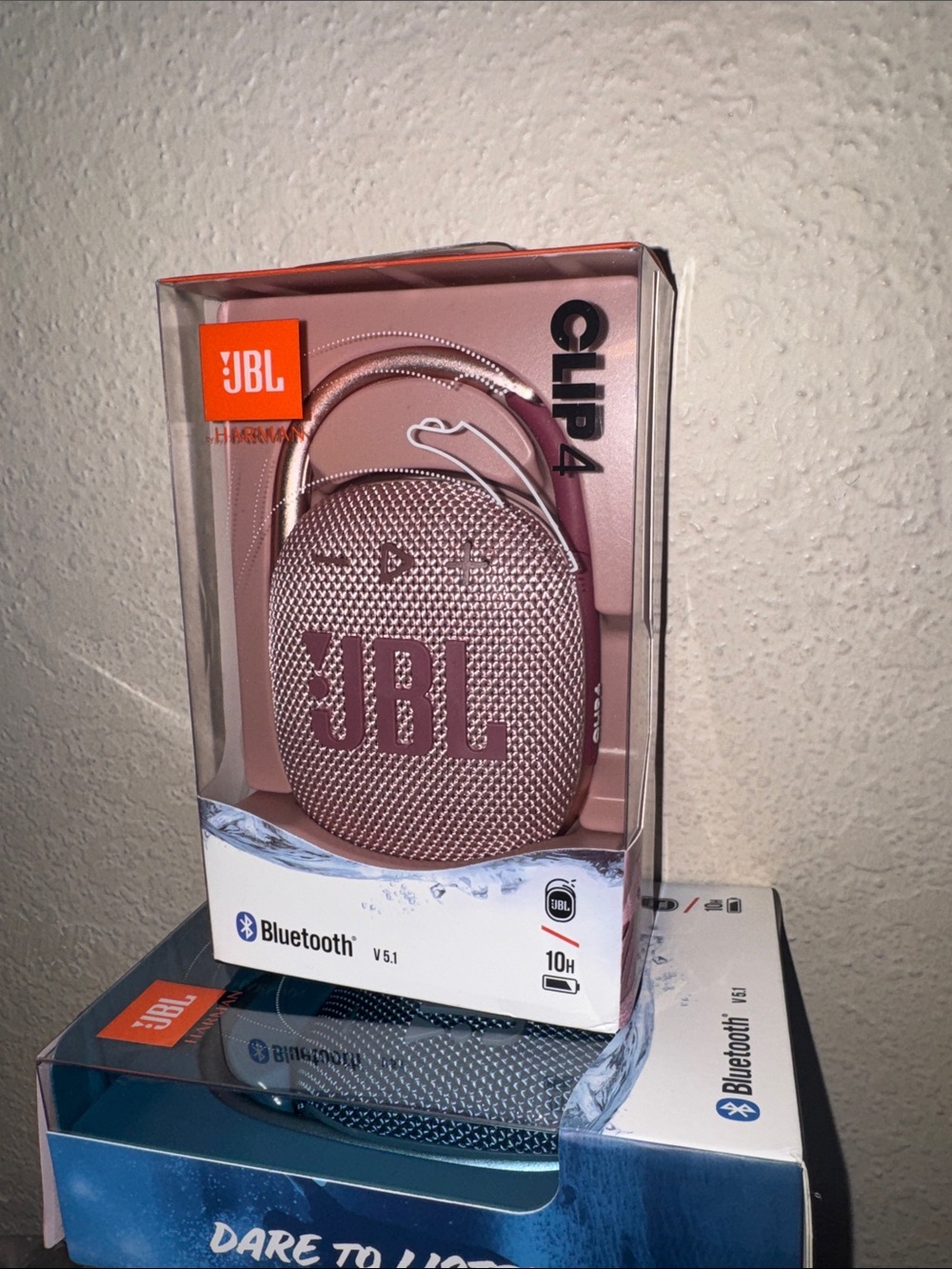 JBL Clip 4 Portable Bluetooth Speaker - Rose Pink